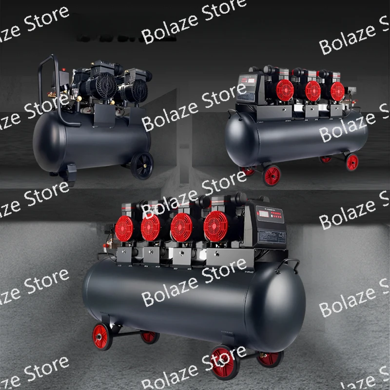 Small Portable Air Compressor, Woodworking Specific Air Pump, Industrial Grade Low Noise Oil-free Spray Painting Compressor