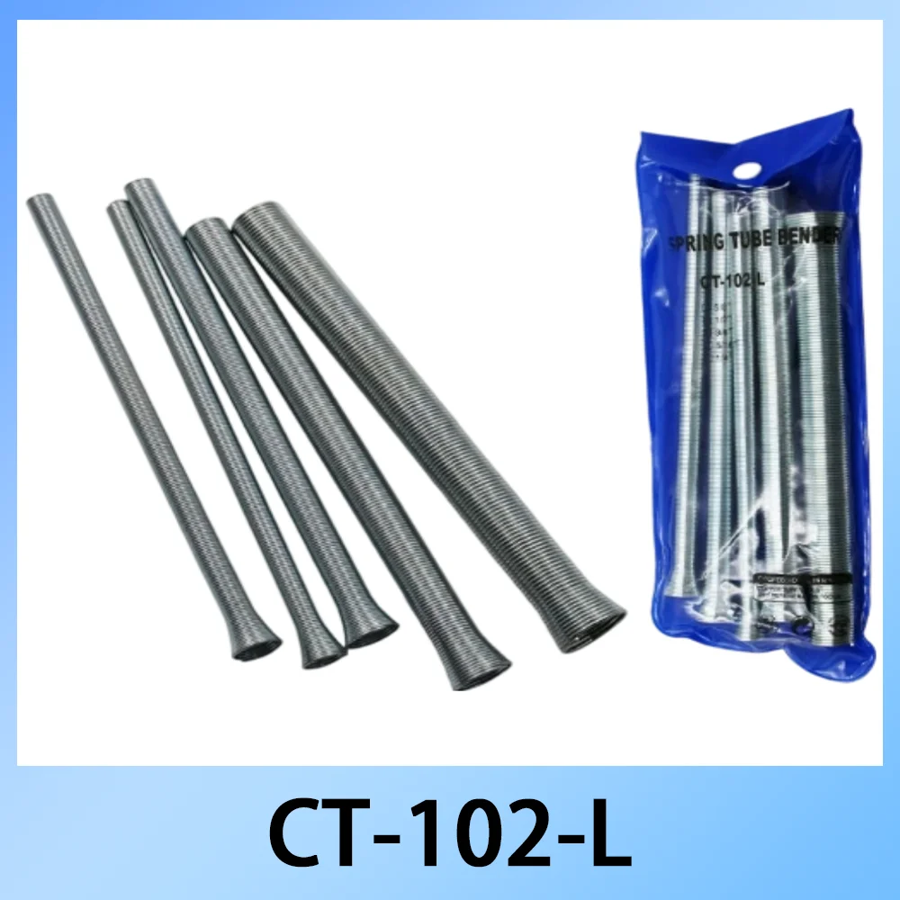 CT-102-L Multi-Size Tube Bending Spring Set for Plumbing 1/4" 5/16" 3/8" 1/2" 5/8" - Tool for Copper And Plastic Pipe Bending