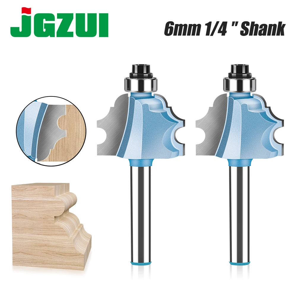 

6mm 1/4in Shank Mitered Cabinet Door Molding Router Bits Carbide-Tipped Milling Cutters Line knife Door knife Woodworking Cutter