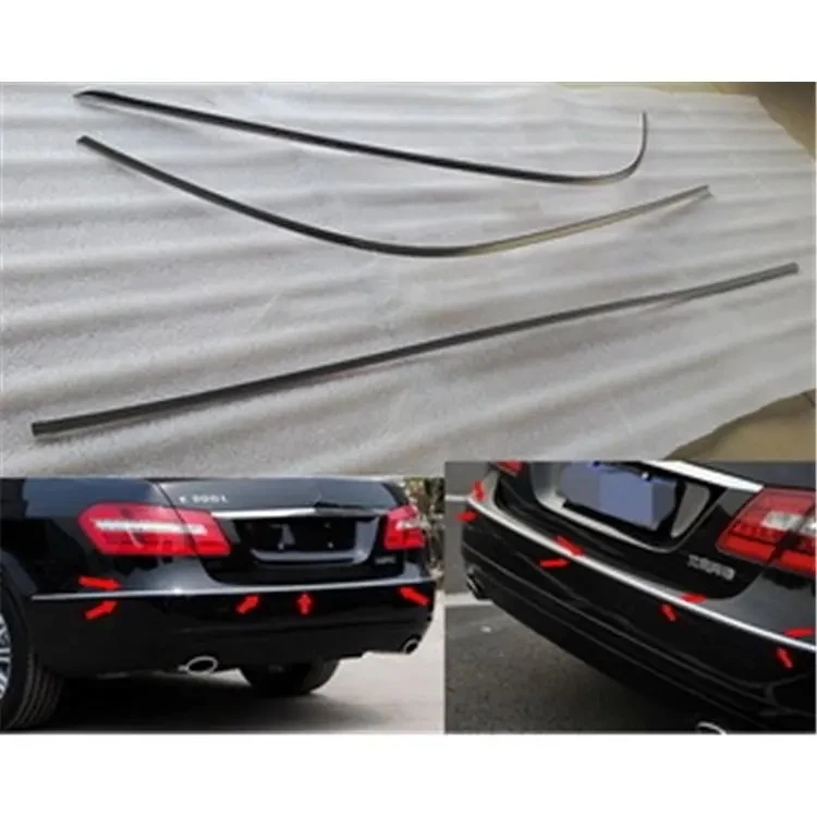 Rear bumper electroplating strip bright strip trim strip For Mercedes Benz E-W212 E200 E260 E300 2009-2012