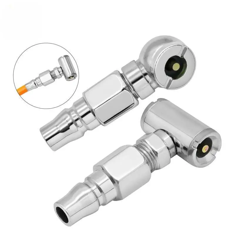 Car Tire Inflator Single & Double-head Quick Inflat Nozzle Tire Pump Nozzle For Truck Motorcycles Bicycles Dual Purpose Inflator