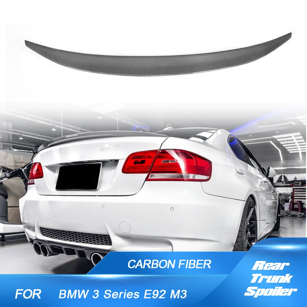 

Real Carbon fiber Rear Trunk Lid Spoiler Wing for BMW 3 Series E92 Coupe 328i 335i M3 2006-2012 Trunk Racing Spoiler Wing Lip