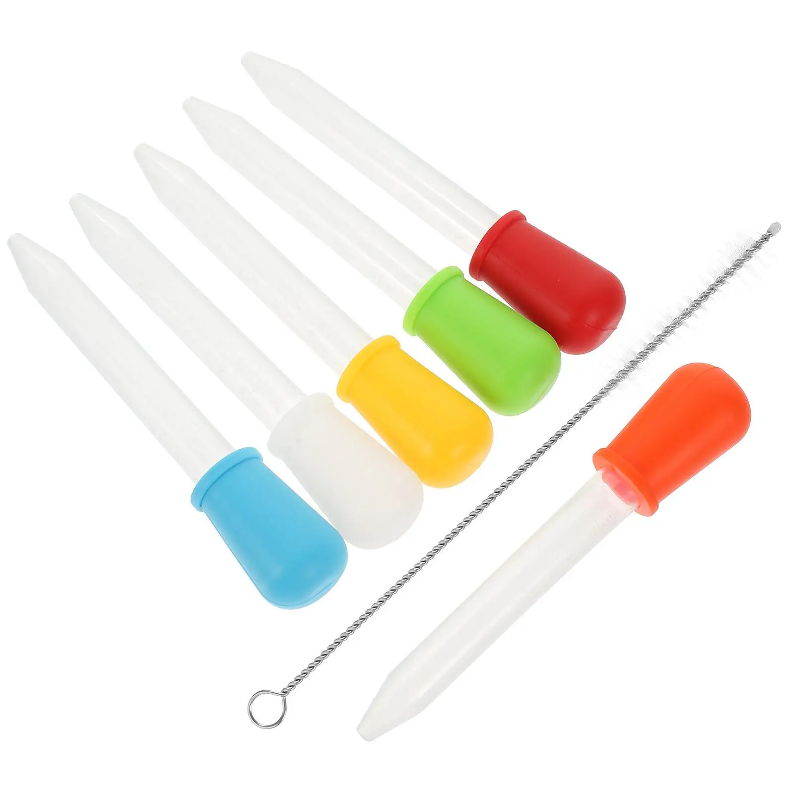

6 Pcs Dropper Eye Droppers for Liquid Medicine Kids Clear Silica Gel Dropping Pipettes Silicone Child