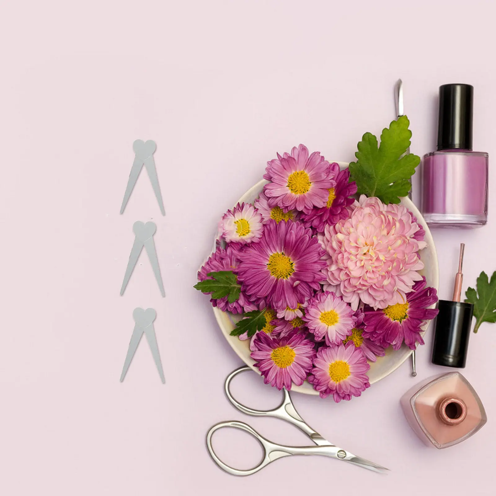 

50Pcs French Effect Nail Tool with Cylindrical Magnet Scissor-Shaped Design for Eye Magnetic Art Ideal Home DIY Salon