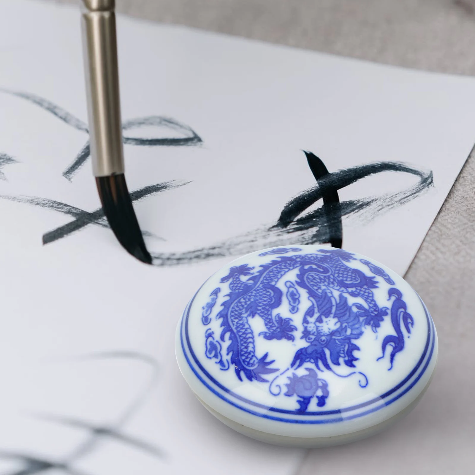 1 قطعة لوحة حبر الخط السيراميك الأحمر الحبر لصق صندوق قوي المبتدئين ختم قطع اللوحة Inkpad متعددة الأغراض الخط العرض