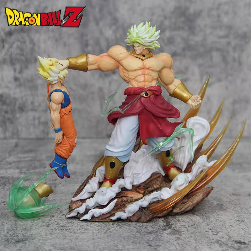 

18cm Dragon Ball Z Gk Brolly Vs Son-goku Figure Sun Japanese Anime Model Pvc Action Figurine Collection Statue Doll Toys Gift