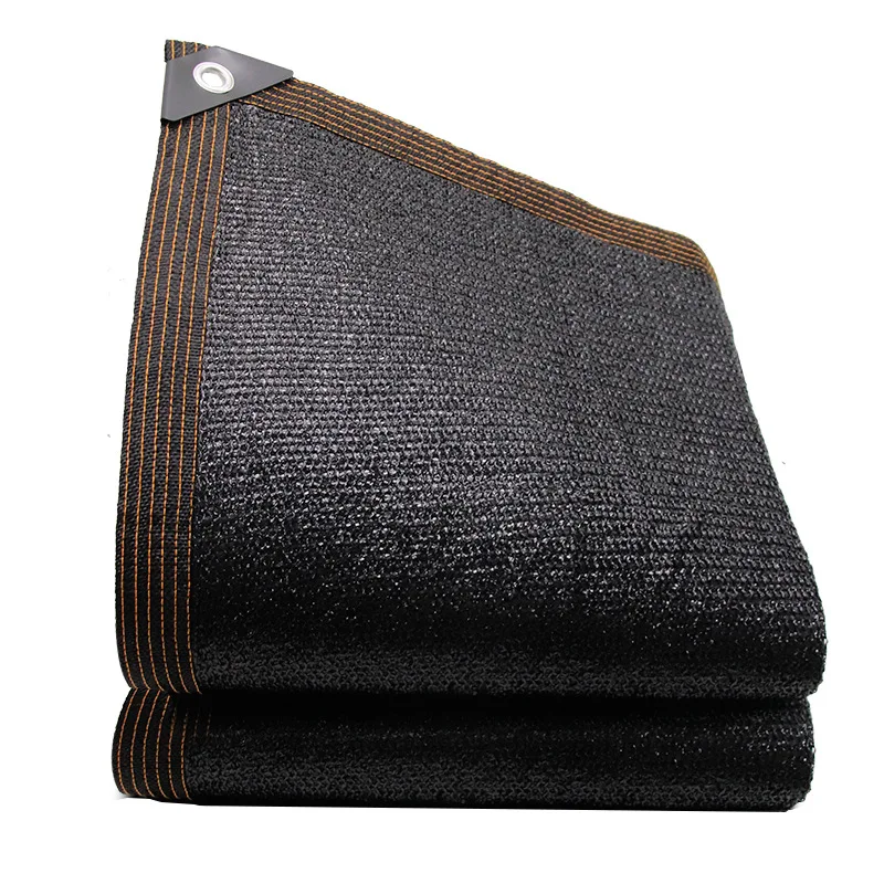 Black Shade Mesh Thickened Encrypted Sunscreen Insulation Car Yard Breeding Greenhouse Shade Cloth Edge Fast Delivery