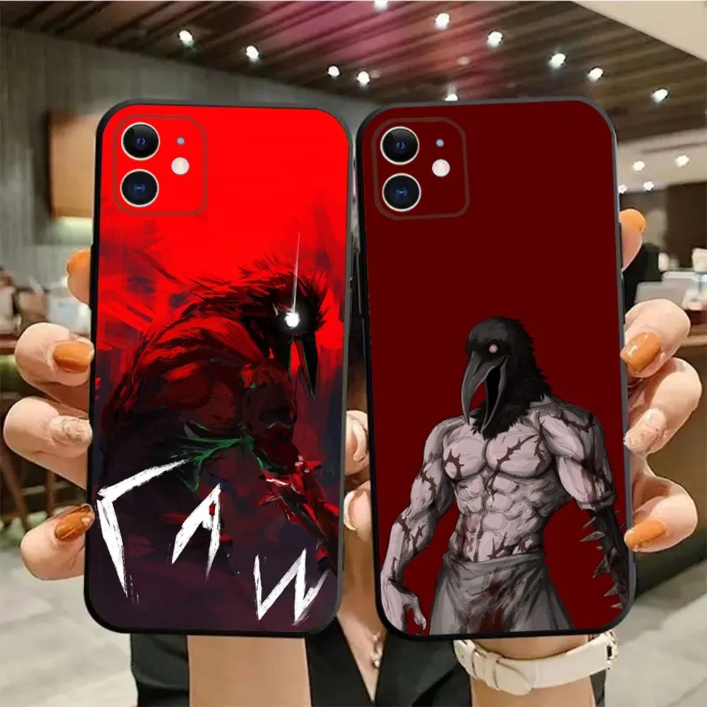 Игра F-страх и H-голодный телефон для iPhone15,14,13,12,11,Pro,Max,Plus,Mini,X,XS,XR,8,7,6,S,Plus,SE мягкий черный Чехол