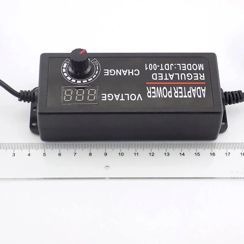 Adjustable Power Adapter AC to DC 3V-24V 2A 2000ma with Display Screen Voltage Regulated DC 8 Plug Connect Universal Adapter C4