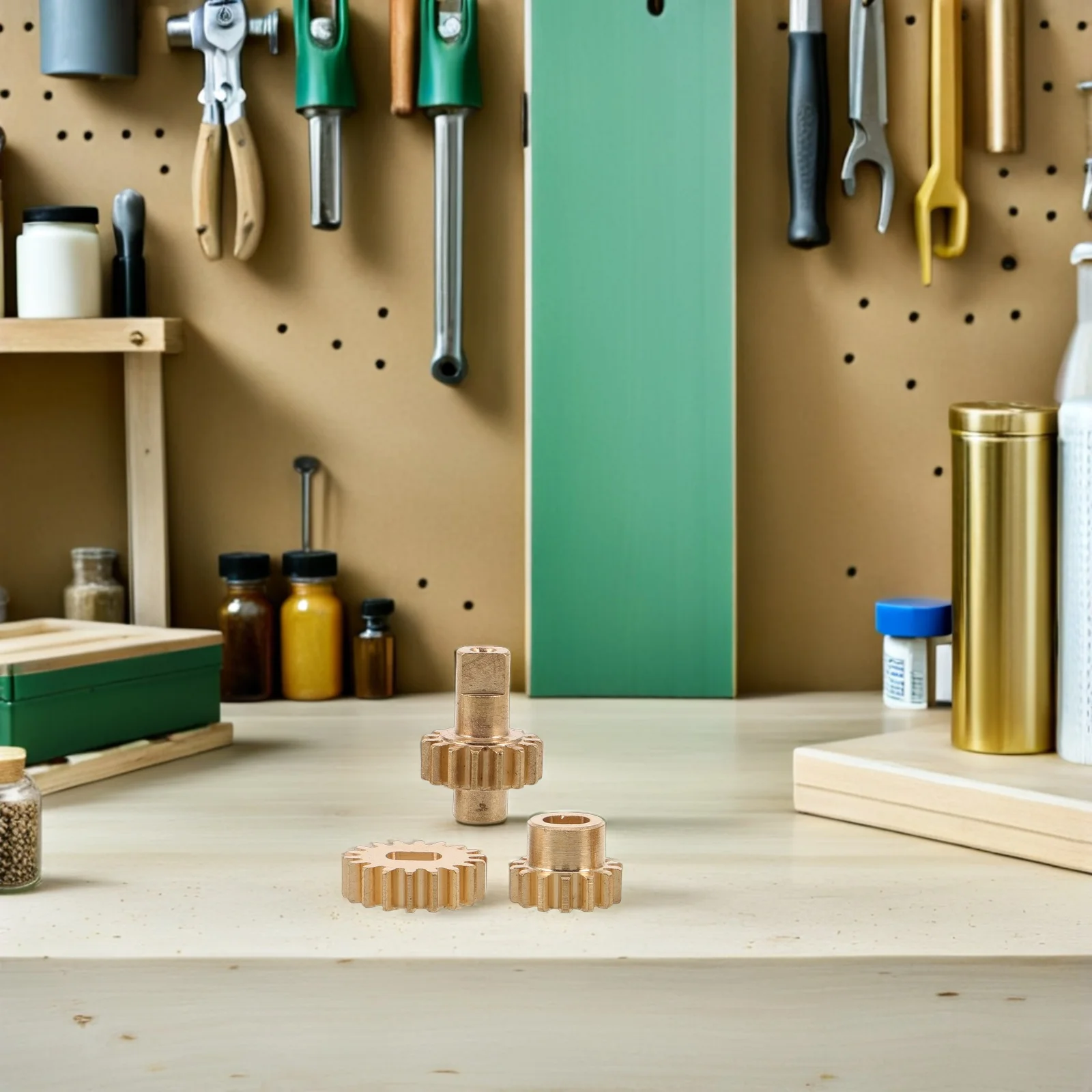 

1Set Precision Screen Gears Kit Copper Replacement for Car Display Mechanism Repair - DIY Auto Gear Coupler Assembly Compatible