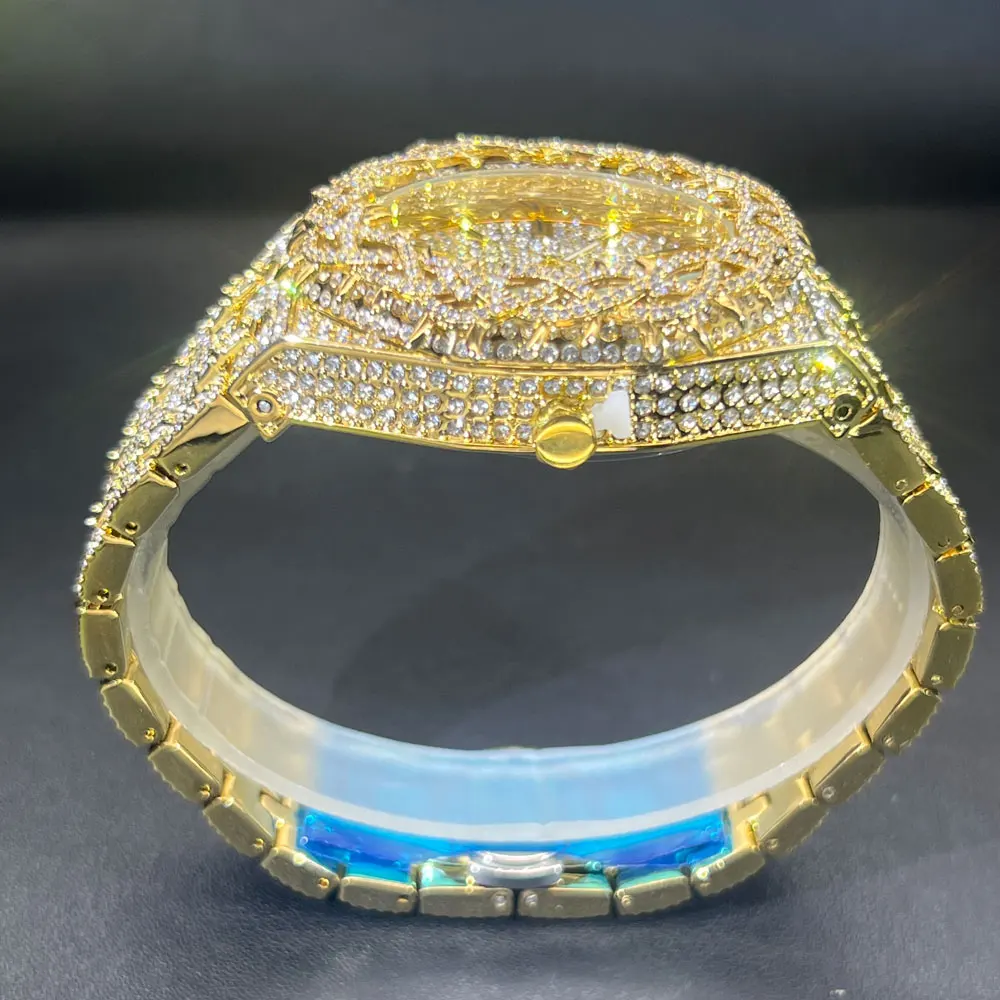 Missfox Quartz Watches For Men with Flower Case