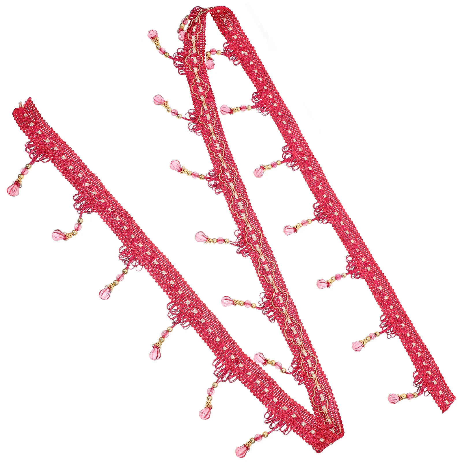 

Fringe Trim Rayon Fabric Tassels Lace Tassel Decorative Sewing DIY Curtains Sofas Bed Linens Beads Fringe Trim