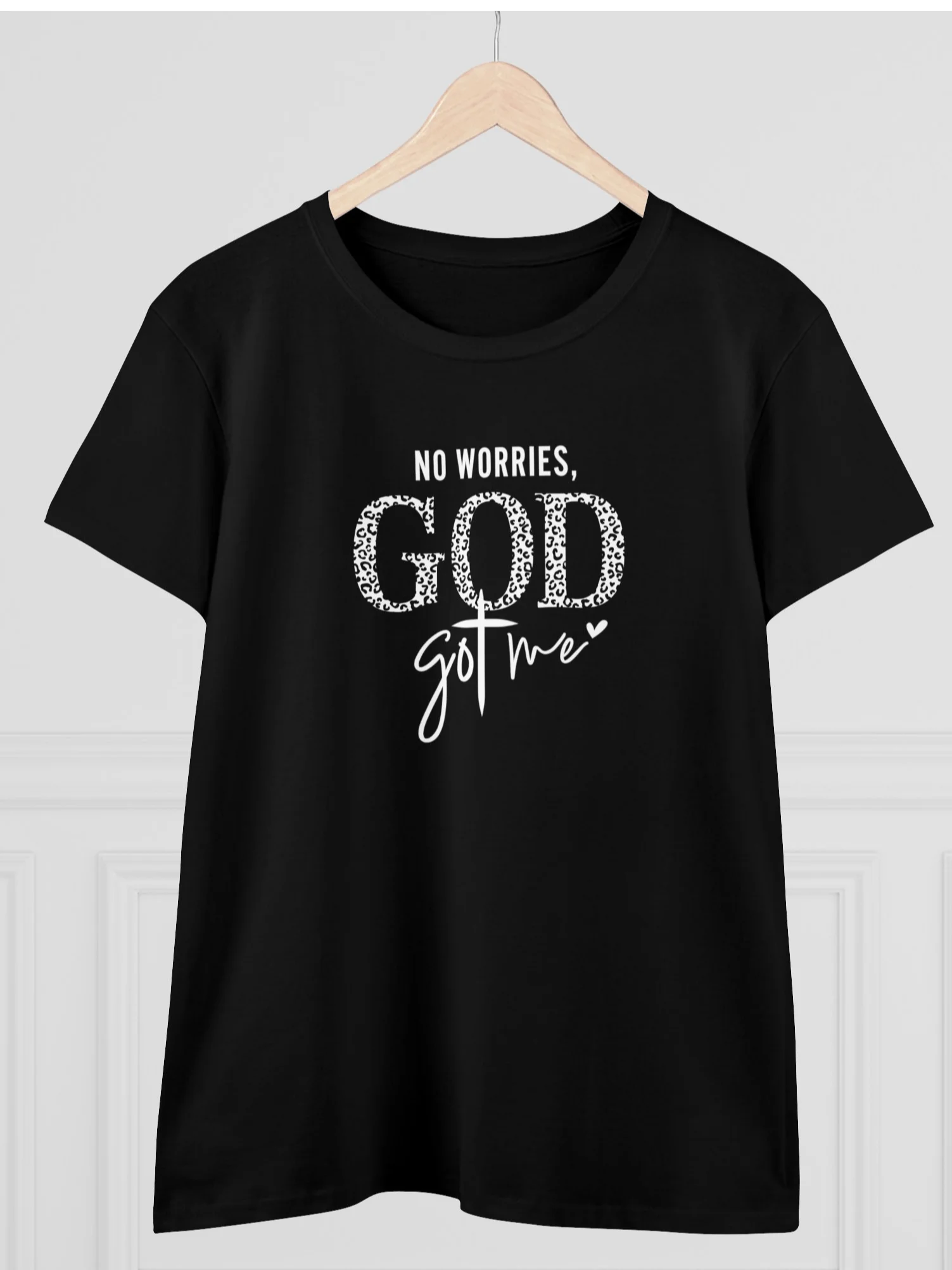 تي شيرت نسائي من God Got Me مريح برقبة دائرية كاجوال من مزيج القطن وأكمام قصيرة ناعمة قابلة للتنفس #6