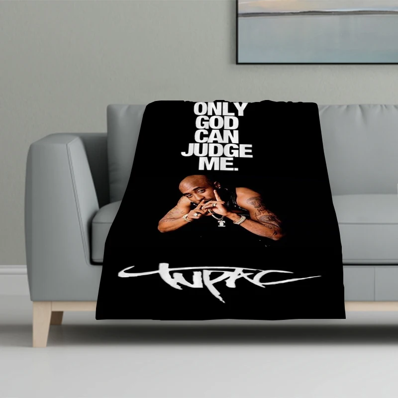 

Rapper 2Pac Sofa Blankets for Bed Fleece Blanket Furry Winter Bedspread the Knee Warm Baby & Throws Bedspreads Double Comforter