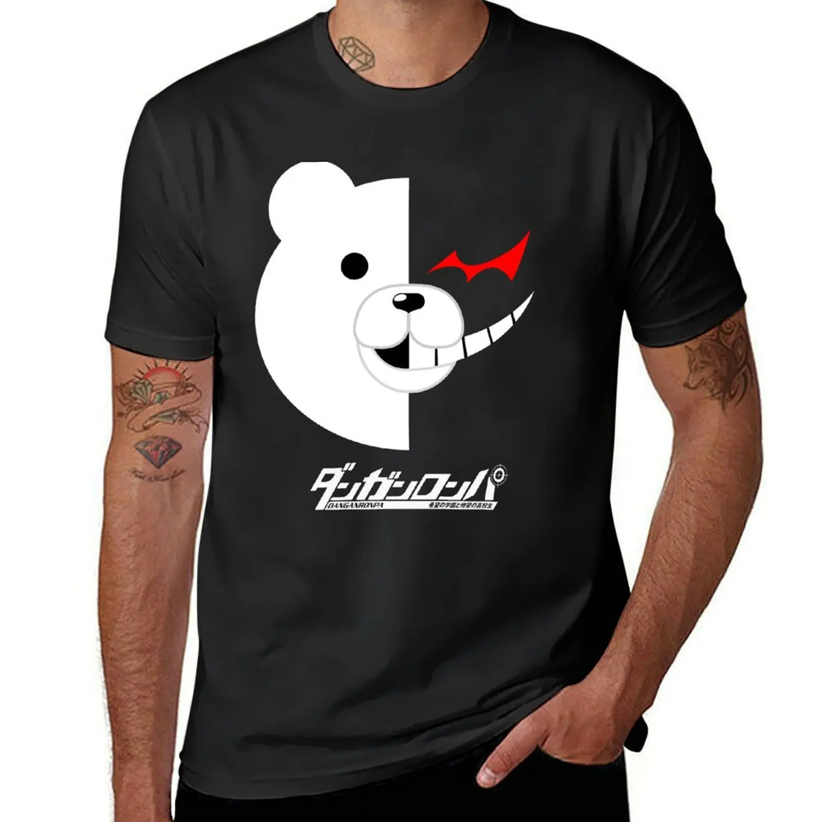 

Dangan Ronpa- Monokuma shirt T-Shirt customizeds anime summer tops Short sleeve tee men t shirts