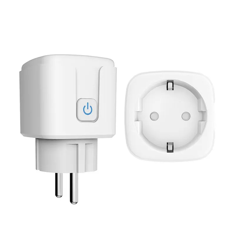 Smart Socket EU 16A/20A AC100-240V Wifi Smart Plug Power Outlet, Alexa Google Home Voice Control, For Tuya Smart Life APP