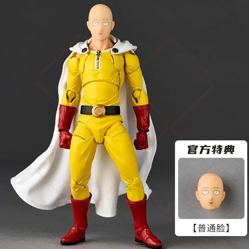 

100% оригинал Kaiyodo Revoltech AMAZING YAMAGUCHI One-Punch Man Saitama аниме фигурки Коллекционная модель игрушки