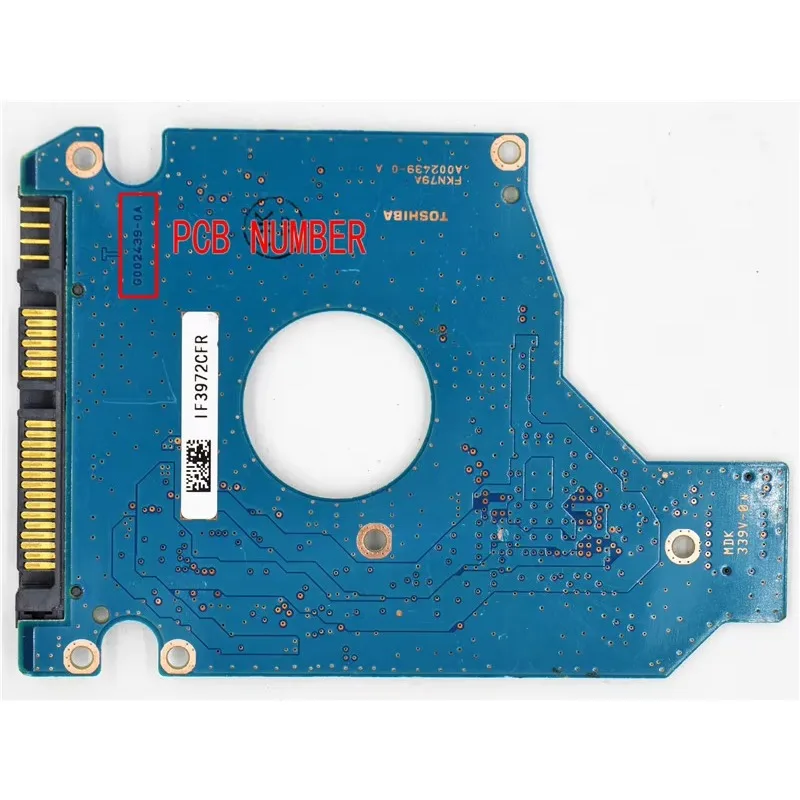 G003138A  G002439-0A  G002706A  G002587-0A  G002915A  Toshiba Hard disk circuit board