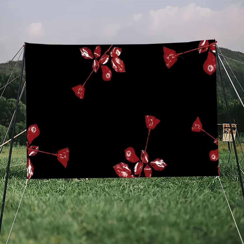 الفرقة D-DepecheS M-وضع العلم للتخييم في الهواء الطلق بار نزهة ديكور منزلي للحفلات الحلي راية