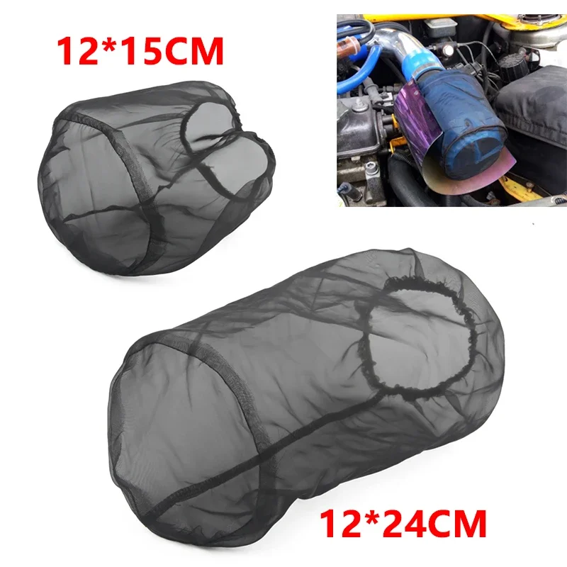 

Universal car Air Filter Protective Cover Waterproof Oilproof Dustproof for Cylindrical High Flow Air Intake Filters Black