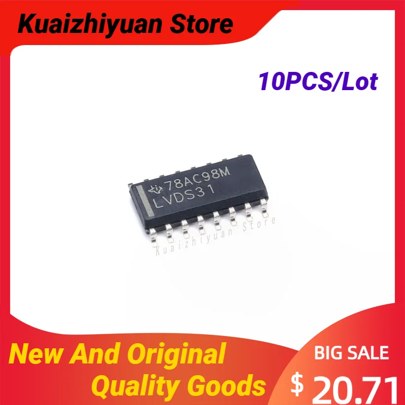 

10PCS/Lot New And Original SN65LVDS31PWR SN65LVDS31DR SOP LVDS31 High Speed Differential Line Driver TSSOP16 Quality Goods