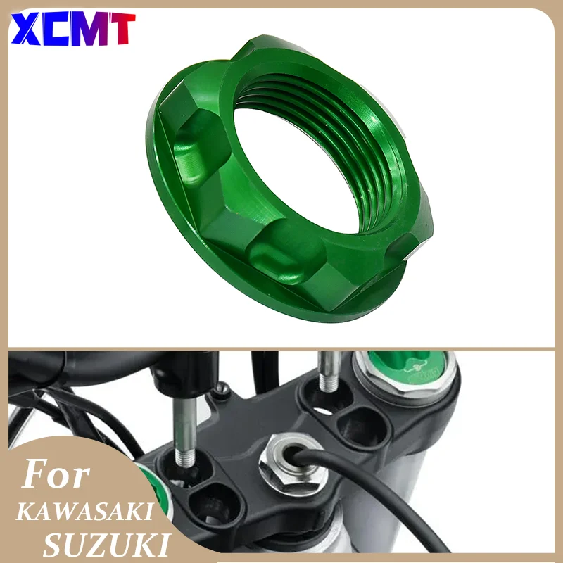 

Motorcycle Steering Stem Nut Bolt For Kawasaki Suzuki RMZ250 RMX250S 250 KX250 F KX450F KLX450R KX 125 250 450 400 2004-2018