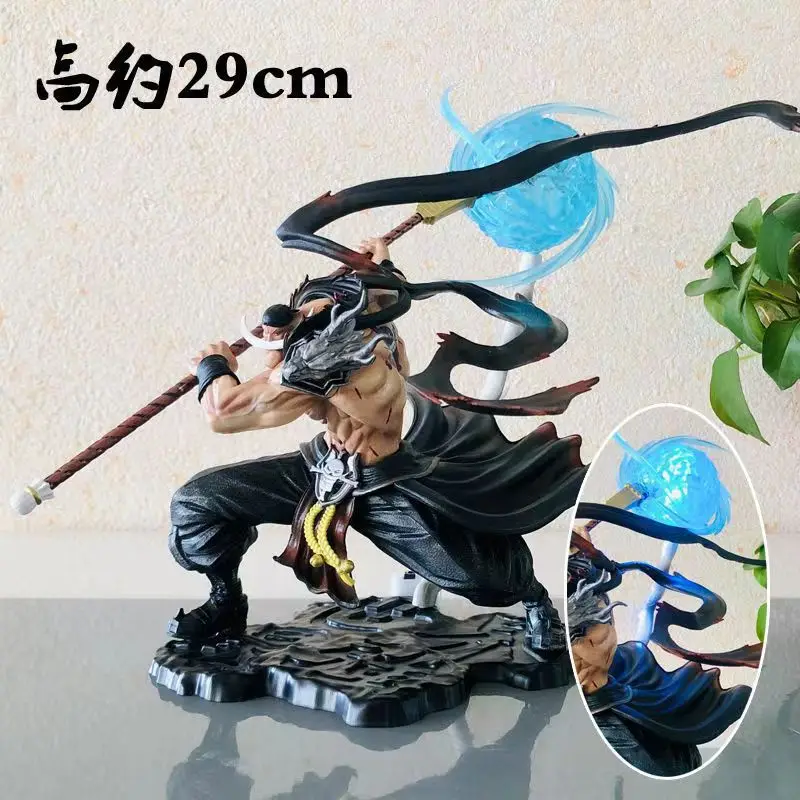 29CMCartoon One Piece Figure White Beard Edward Newgate Max Action Figure With Light Collection Decorations Model Toy Gifts