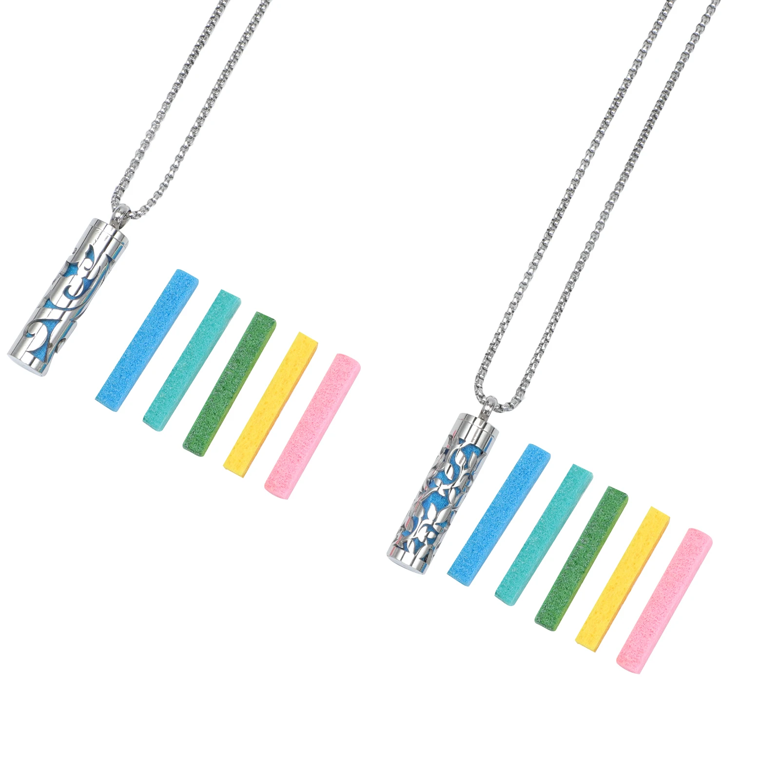 

Aromatherapy Necklaces Pendant Stainless Steel Birthday Oil Diffuser Male Jewelry Male Necklace Necklace