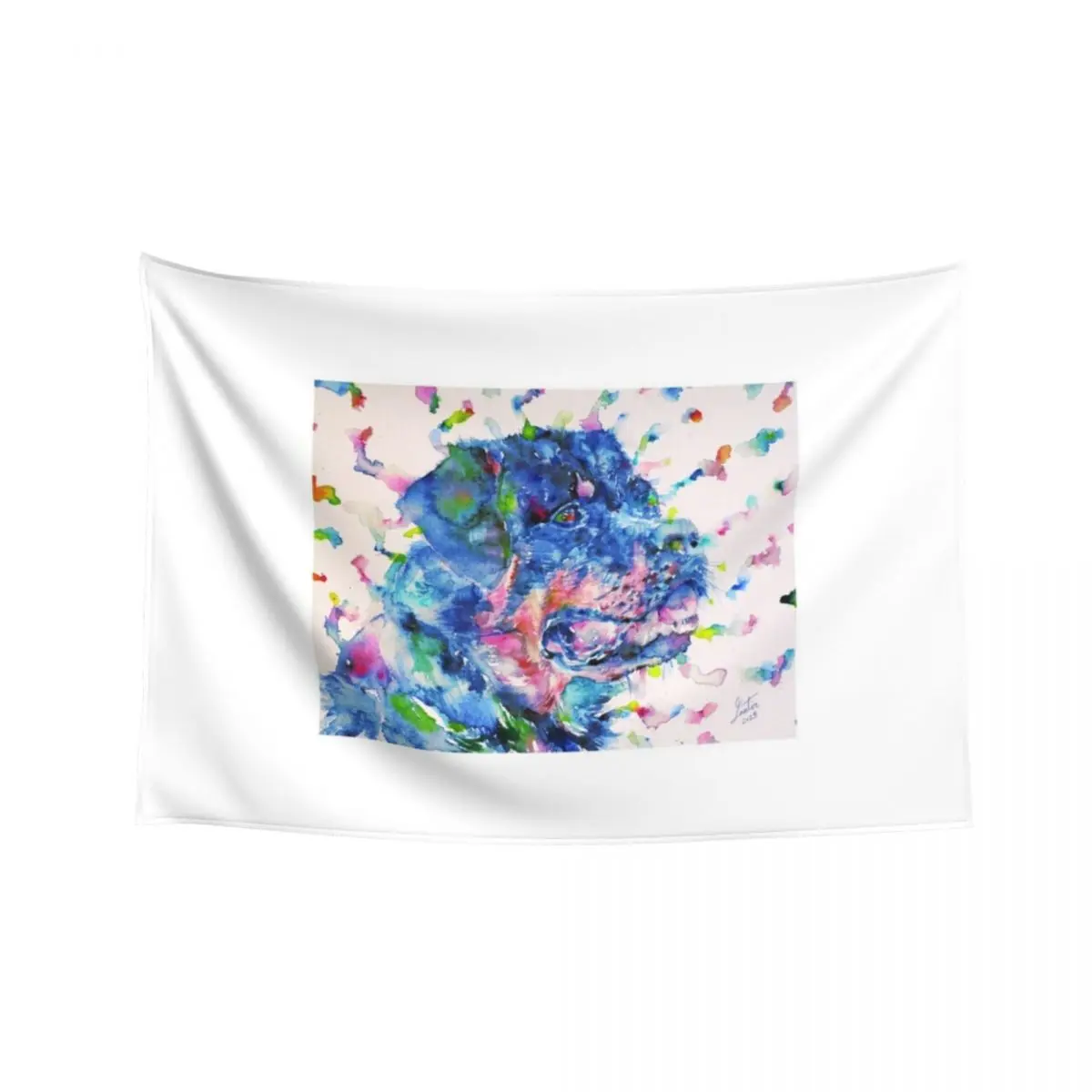 

WATERCOLOR ROTTWEILER Tapestry Decorations For Room Bedrooms Decorations Aesthetics For Room Home Decoration Tapestry