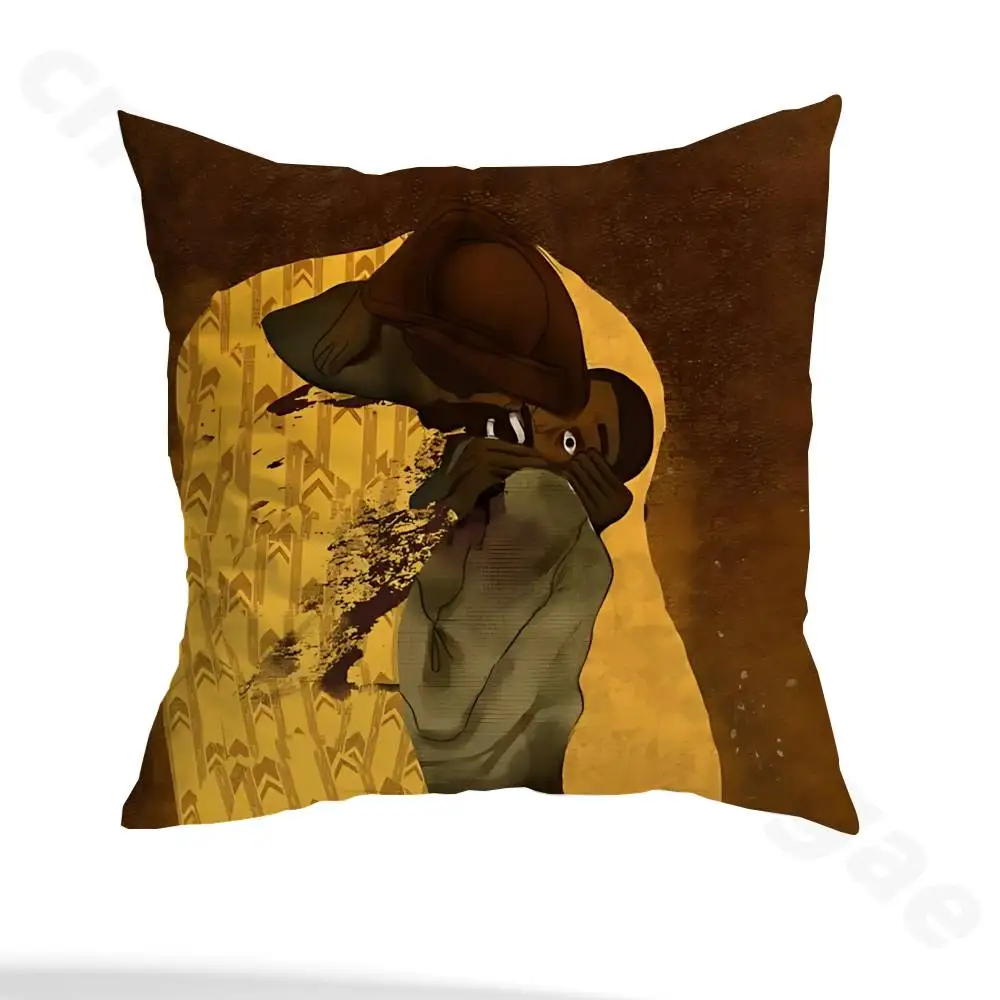 C-Captain Clark Pillow Case Sofa Living Room Bedroom Headboard Backrest Cushion Square Cushion Nap Time