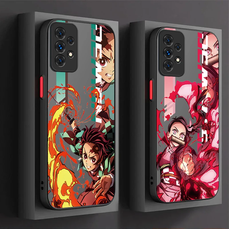 Anime Demon Slayer Case For Samsung Galaxy A54 A34 A24 A14 A13 A33 A53 A73 A23 A05 A05S A72 A52 A52S A32 A22 A12 A31 A51 A71