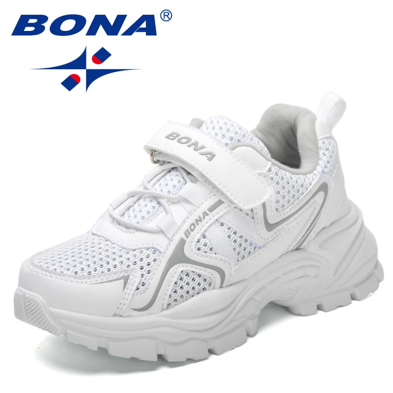 BONA 2023 New Designers Light Sneakers Sport Casual Shoes Children Leisure Trainers Kids Spring Shoes Boys Walking Shoes Girls