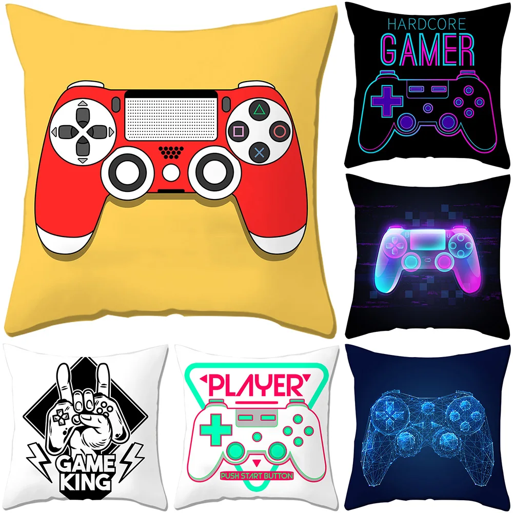 Super Hot Gaming Fan Video Game Pad Cushion Cover Decorative Pillowcase Living Room Sofa Bed Cart Throw Pillow