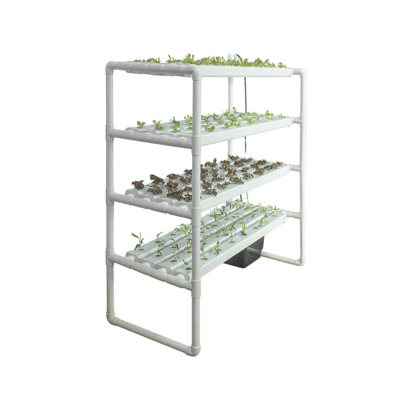 Hydroponic Growing Systems PVC Tube Hydroponics Nft System with 36/54/72/108 Holes Kits Vertical 