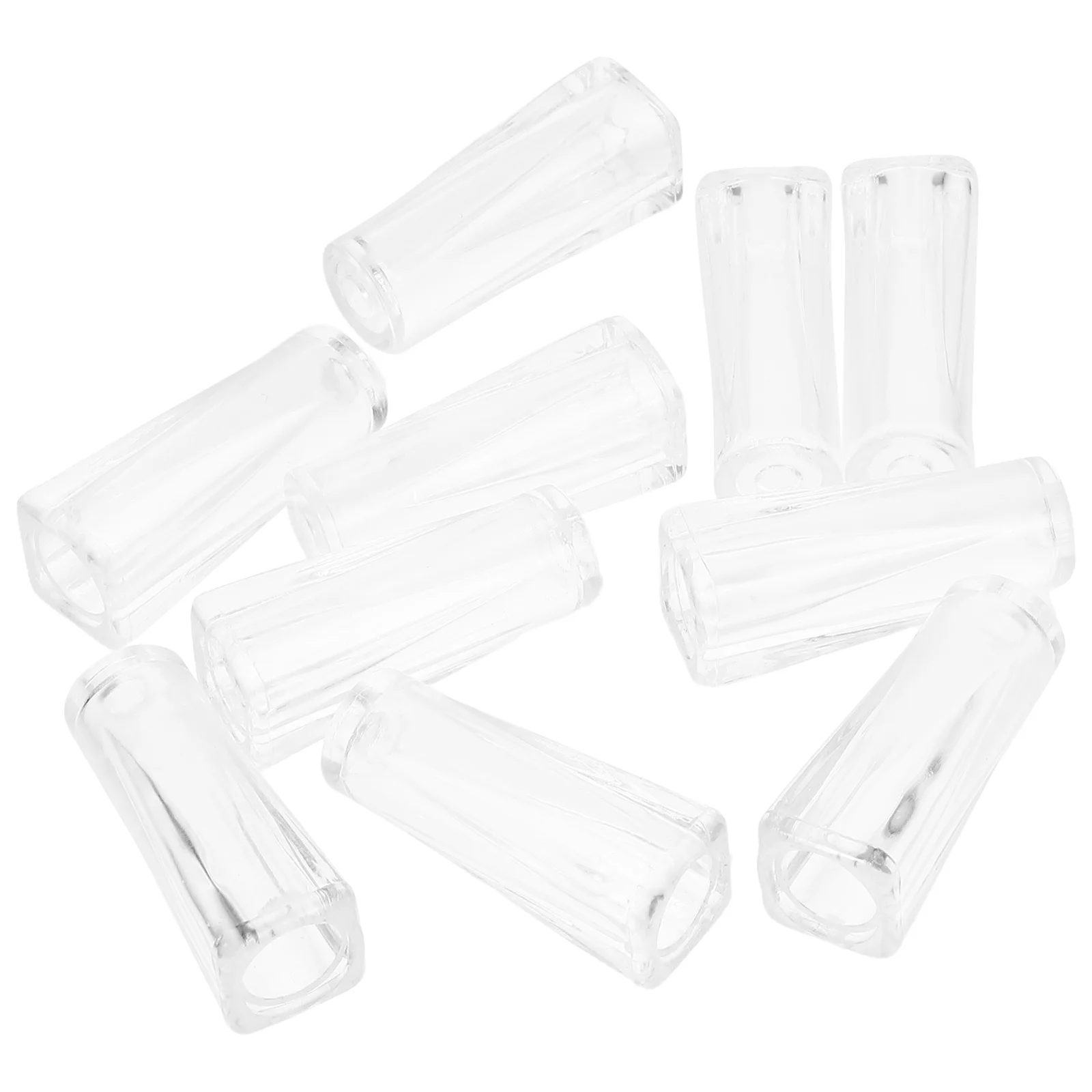 10 Pcs Venetian Blind Rod Handle Vertical Accessories Curtain 10pcs Clear Wands Grip Parts Pom Plastic Household Tip for