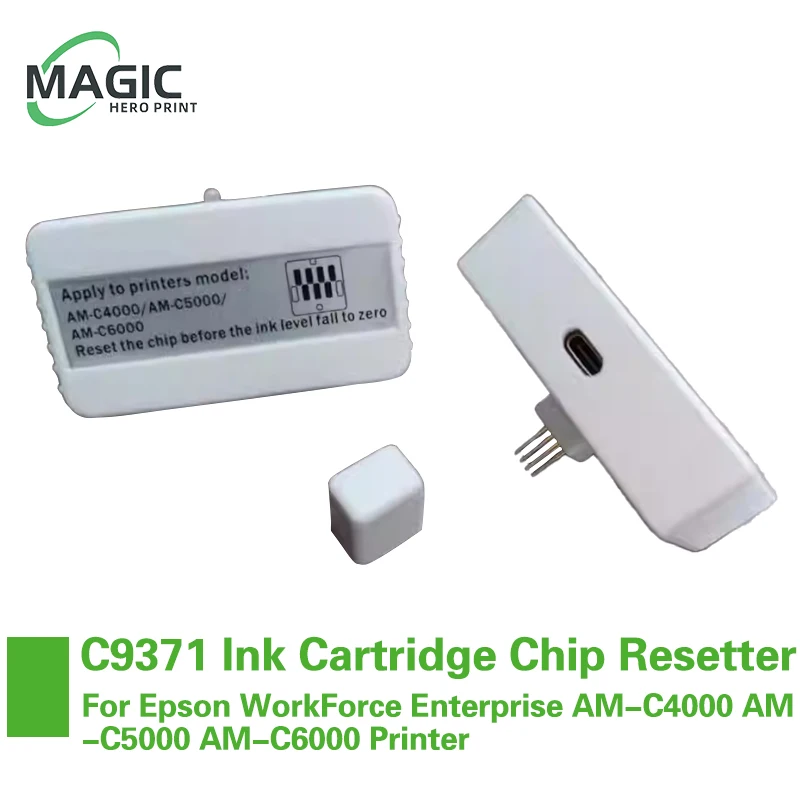 C9371 Ink Cartridge Chip Resetter For Epson WorkForce Enterprise AM-C4000 AM-C5000 AM-C6000 Printer Maintenance Tank Resetter