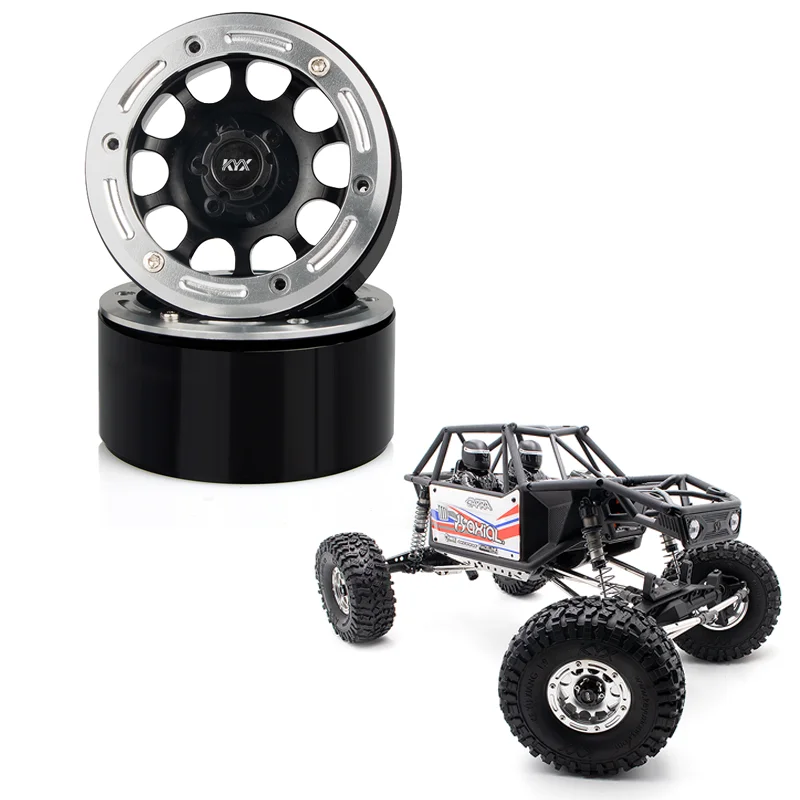 

1 пара металлических колес 1,9 дюйма с бусинами для 1/10 RC гусеничного автомобиля Traxxas TRX4 Defender AXIAL SCX10 RC4WD D90 Wraith Jeep Capra TF2