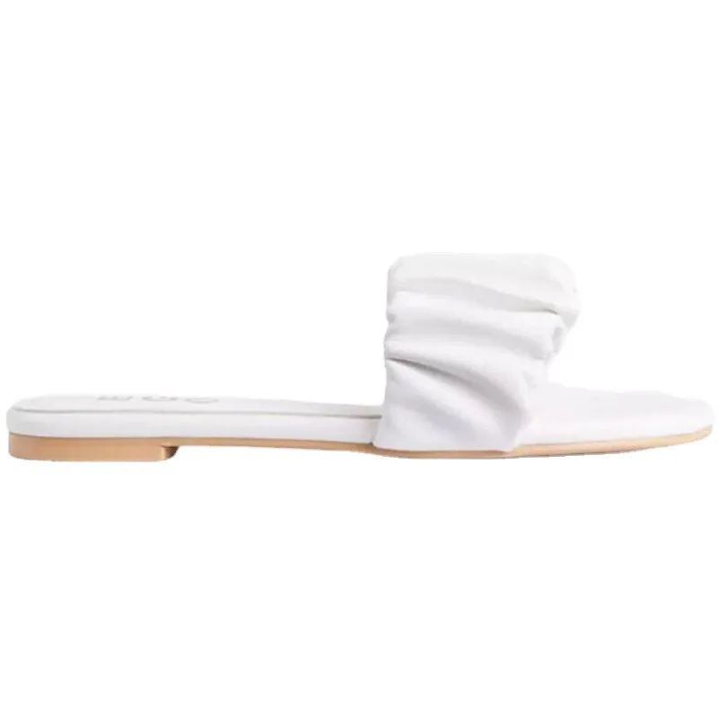 Summer Beach Shoes Fashion Slip on Women Slippers Outside Seaside Slides Flat with Comfort ladies footwear Large Size 37-41