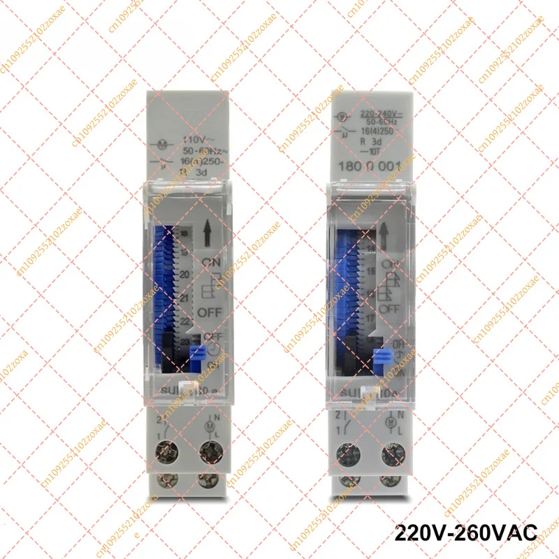 for ManHua SUL180a 24H Mechanical Time Switch DIN Rail Analog Timer 110V 220-240V