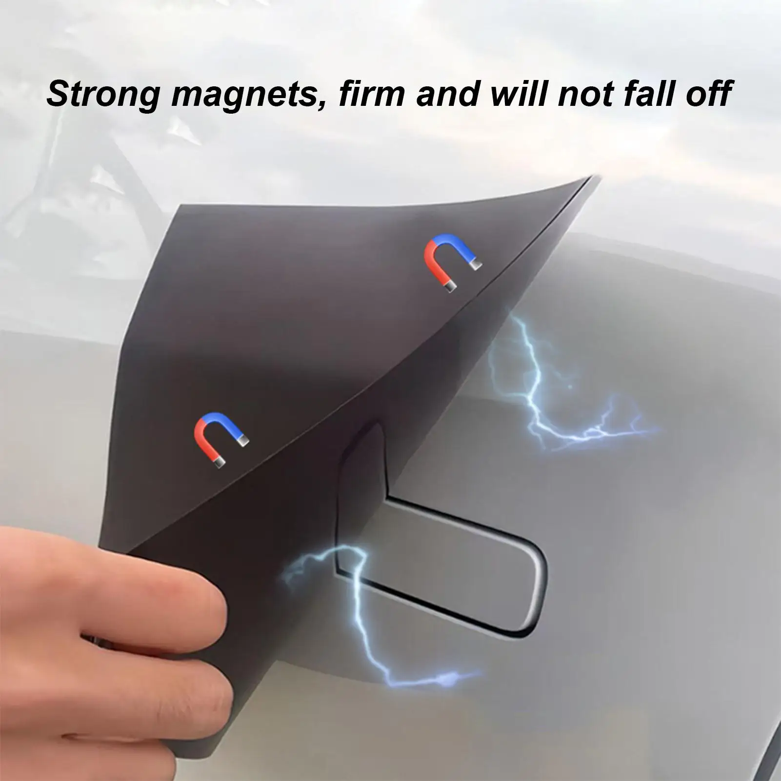 حامي مقبض باب السيارة ملصق مضاد للتجمد غطاء شتوي مضاد للثلج مقبض باب السيارة يمنع مقابض أبواب السيارة من التجميد #2