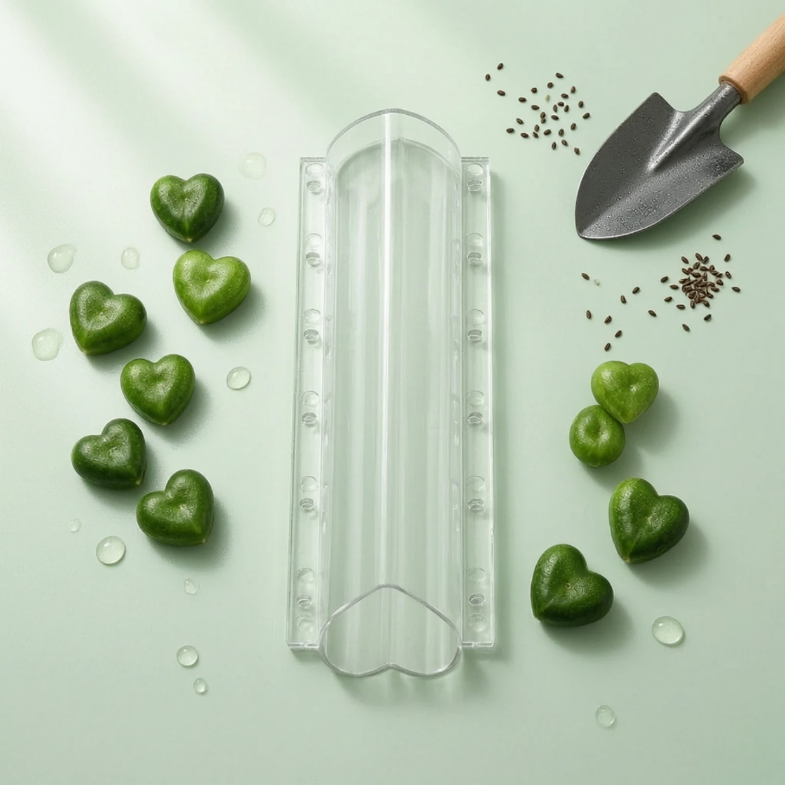 Heart Cucumber Mold Plastic Cucumber Mold Hinged for Home Gardeners, Garden, Greenhouse