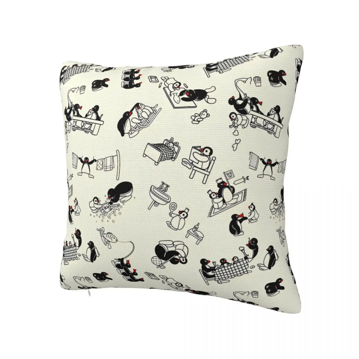 Pin-gu كيس وسادة نمط لطيف مضحك وسادة غطاء لينة الرسم غطاء الوسادة سادات ل أريكة سيارة ديكور المنزل #2