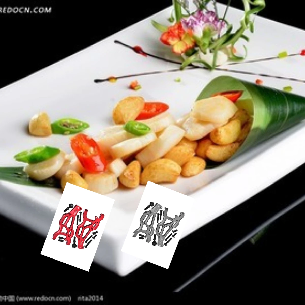 

GPM ARRMA 1/7 Mojave 6S Blx Desert Truck ARA330606 For Aluminum Front Lower Arms ARA106058