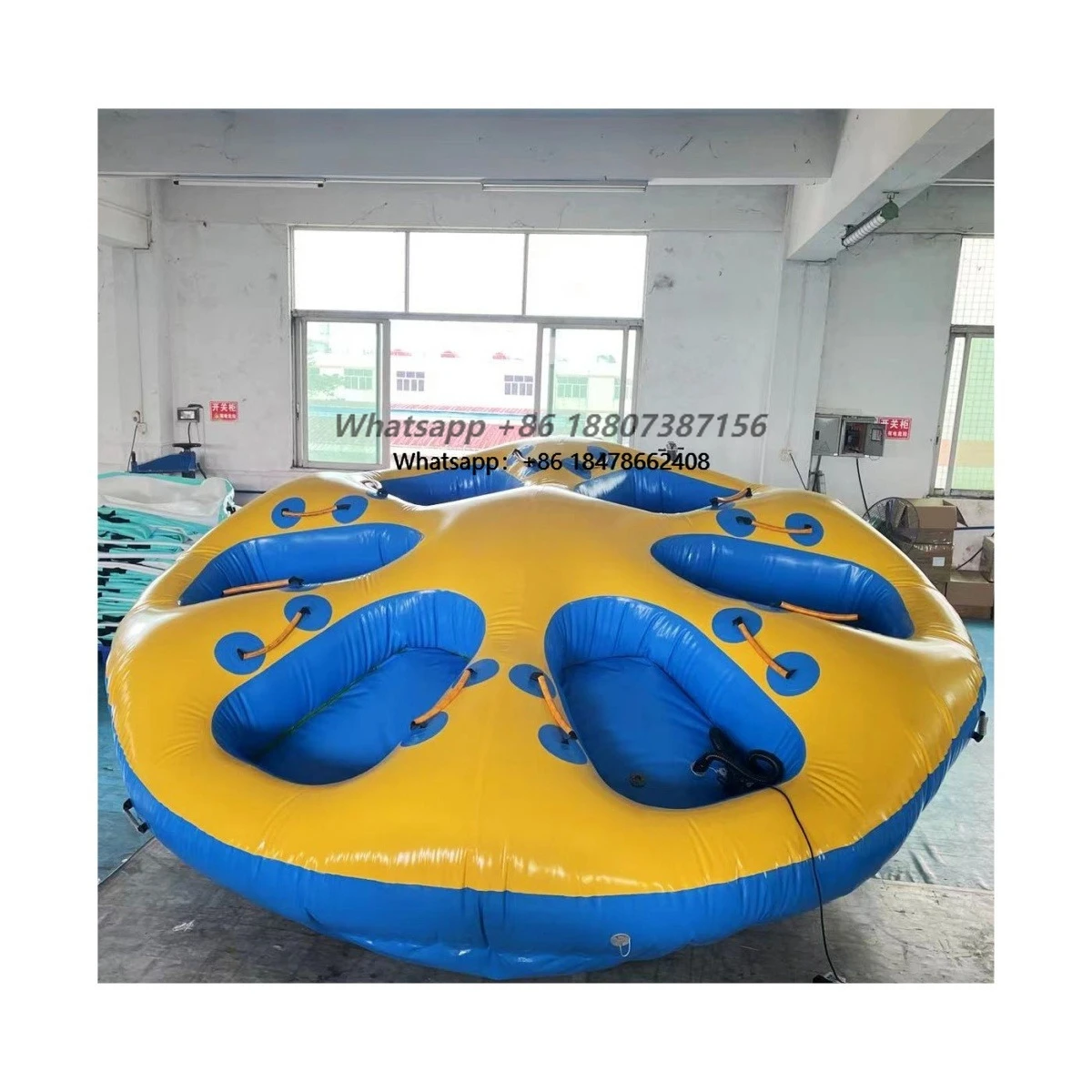 Inflatable 6 Persons Donut Boat Towable Tube Boat Tube Towable Water Tube Inflatable for Water Sport