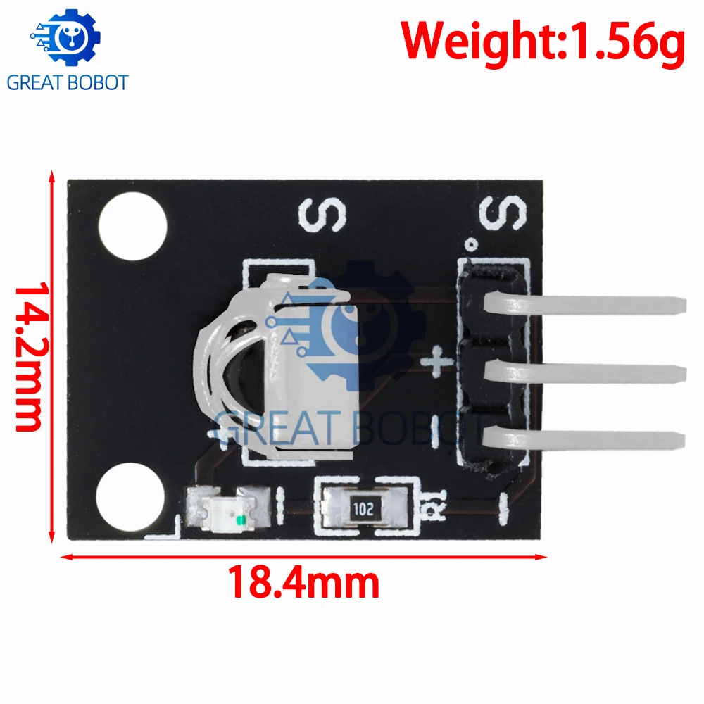 HX1838 IR Infrared Receiver Module, Infrared Remote Control Sensor for Single Chip Microcontroller, 1 Piece