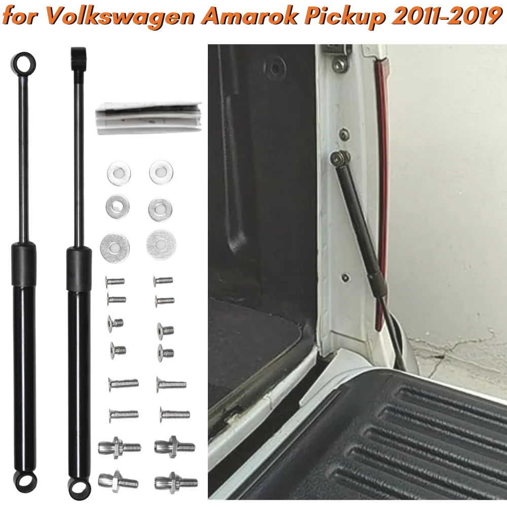 Qty(2) Trunk Struts for Volkswagen Amarok Pickup 2011-2019 Rear Tailgate Boot Gas Springs Accessories Lift Supports Shocks