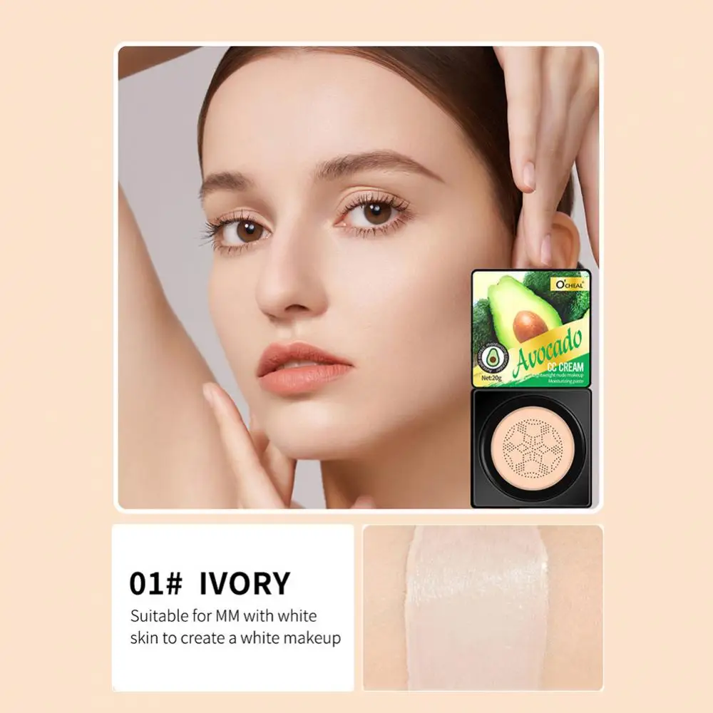 1/2/4PCS Mushroom Head BB Cream Foundation Cream for Face Makeup Concealer Cushion for Face Base Cream Makeup Cushion Compact