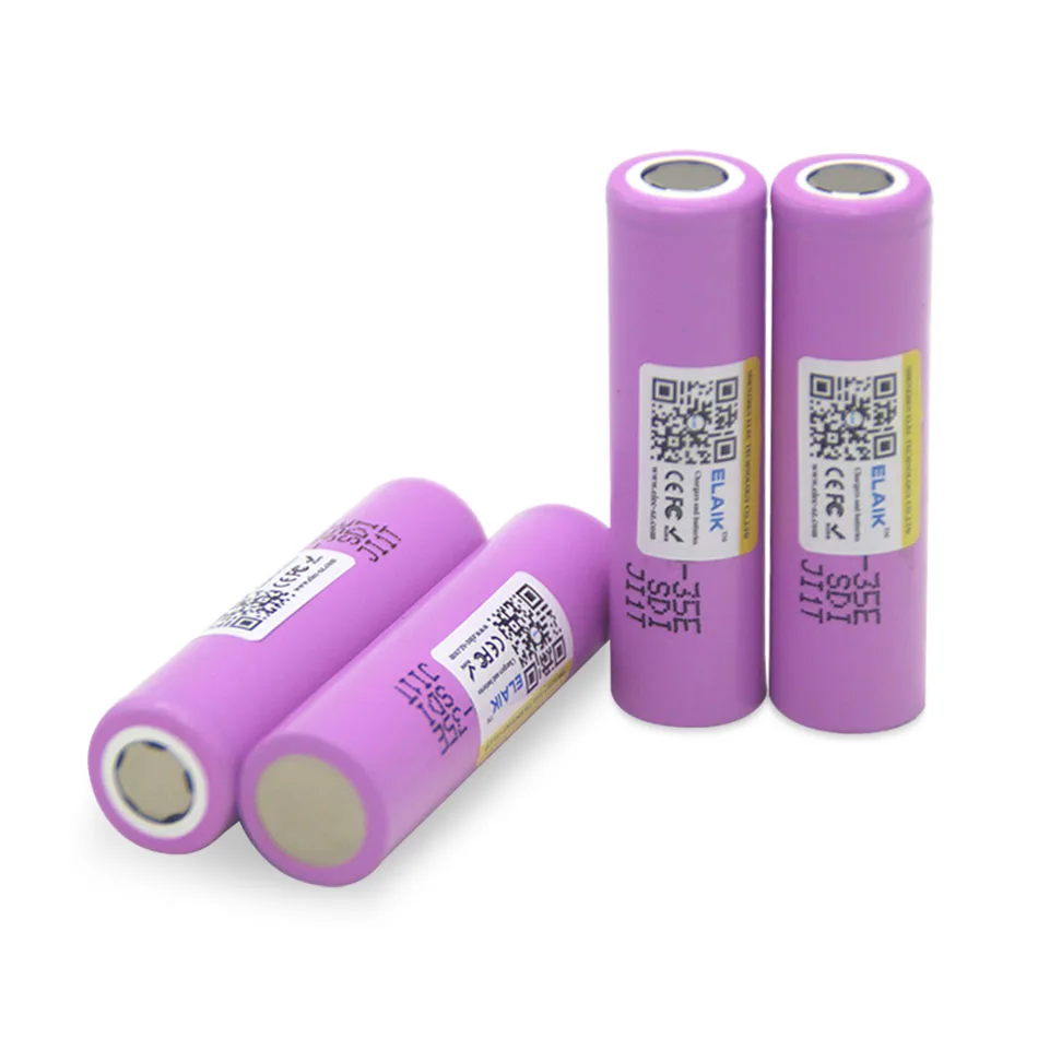 1-20 pces ELAIK inr18650 35e original 18650 bateria de lítio 3500mah 3.7v 25a alta potência para ferramentas elétricas lante