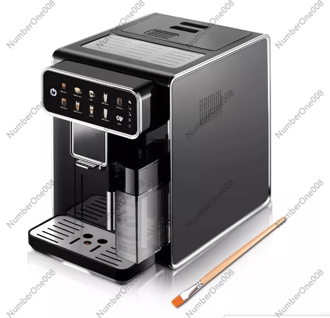 Automatic Espresso Machine with Grinder & Milk Tank, 19Bar Italian Pump One-Touch Cappuccino Latte Maker for Home
