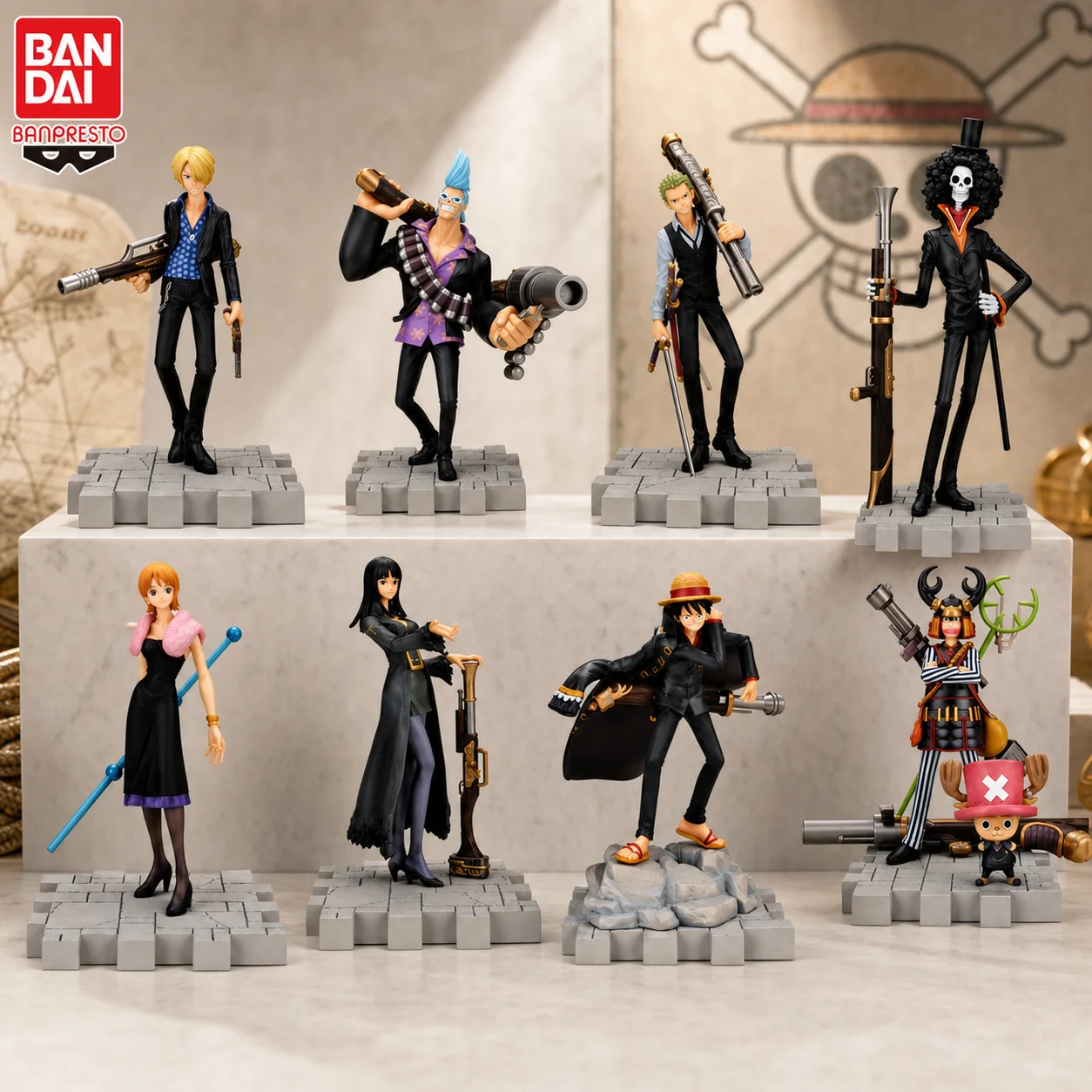 Auf Lager BANDAI Original BANPRESTO ONE PIECE Strong World Actionfigur Modellpuppe Brandneu in Box Garage-Modell-Spielzeug